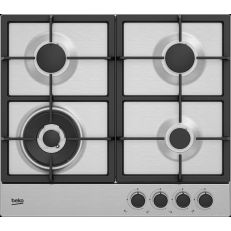 BEKO Hob Built In 4 Gas Stainless Steel 60CM