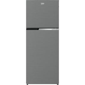 Beko Freestanding Ref, 409Ltr, Freezer Top, Silver Width 66cm