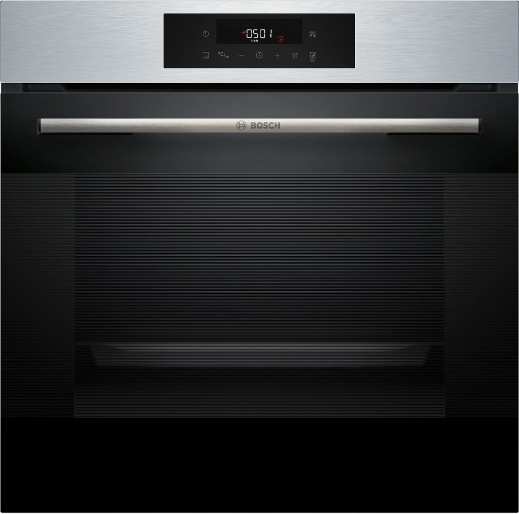 BOSCH Series 6 Built-In Oven 8 Programmes LED Touch Control Steel 60CM (HJG852YS0M)