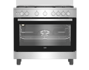 BEKO Cooker Freestanding Gas Burners 5 Stainless Steel 90cm (BGGR11127GX)