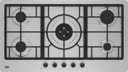 BEKO Hob Built-In 5 Gas Stainless Steel 90CM (HIMW95225SXEL)