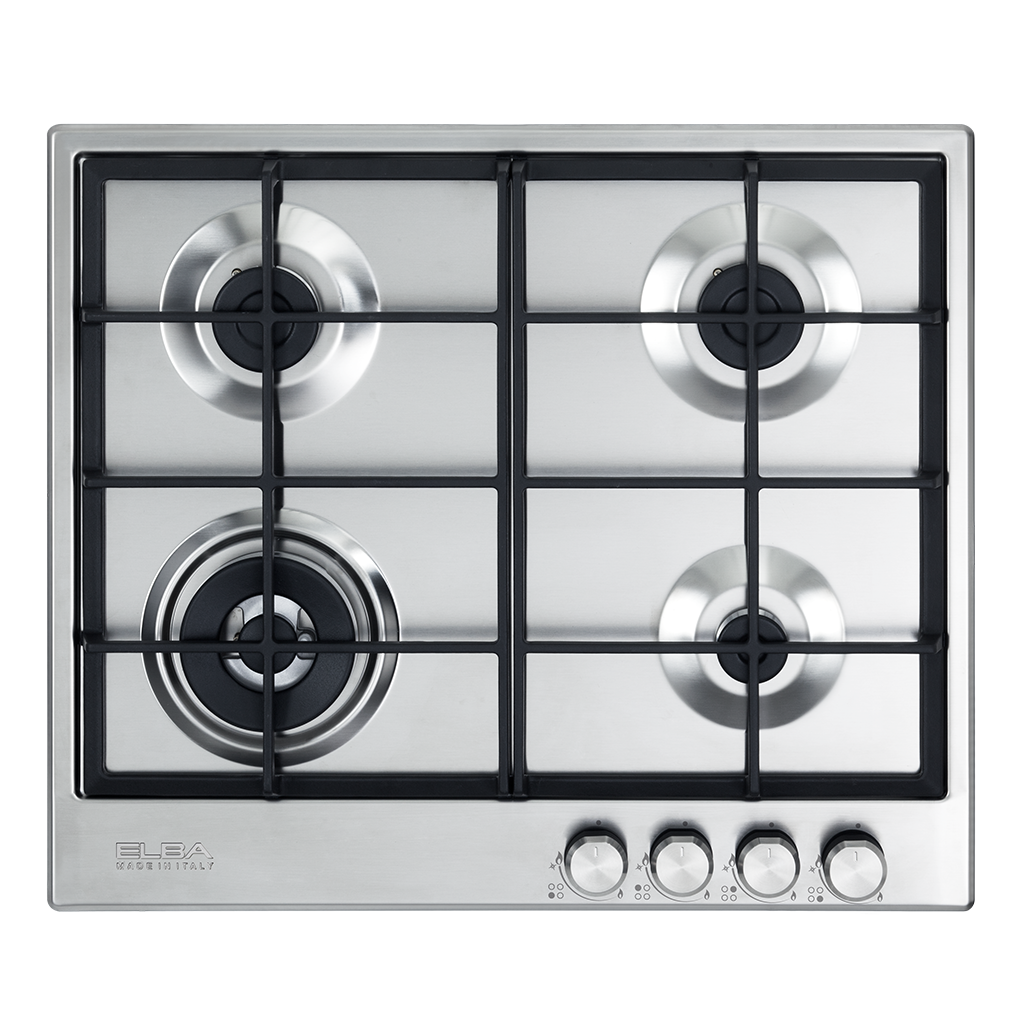 ELBA Hob Built-In Gas Full Safety Stainless Steel 60CM (ELIO65445)