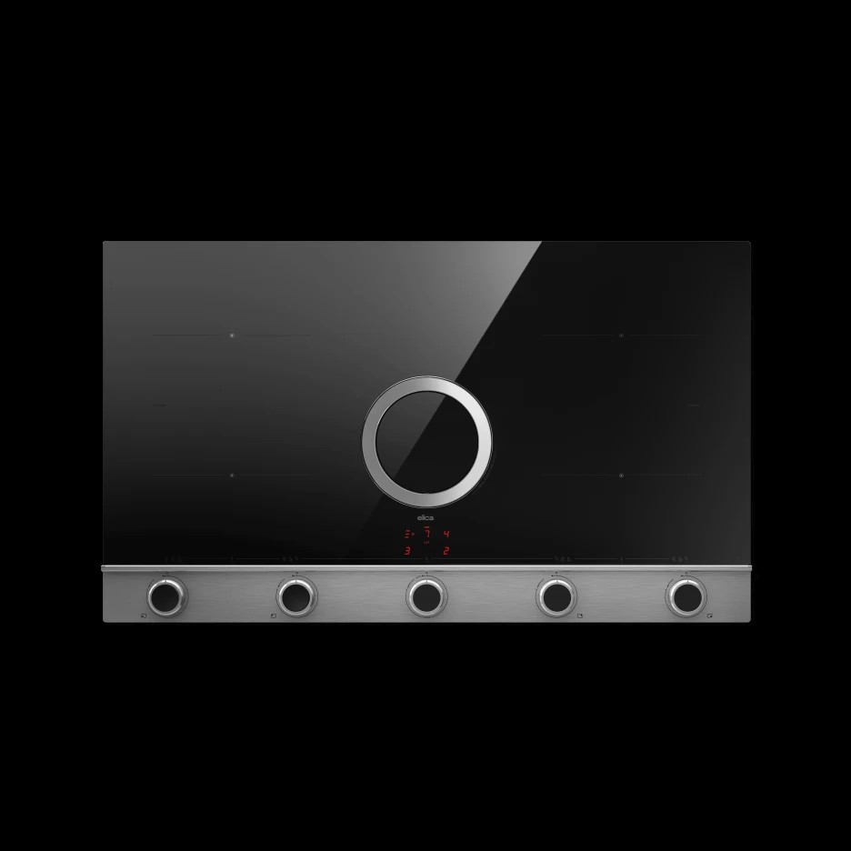 ELICA Hob Induction With Extractor Hood Black 90CM (NIKOLATESLAUNPLUGGEDEVOBL/A/90)