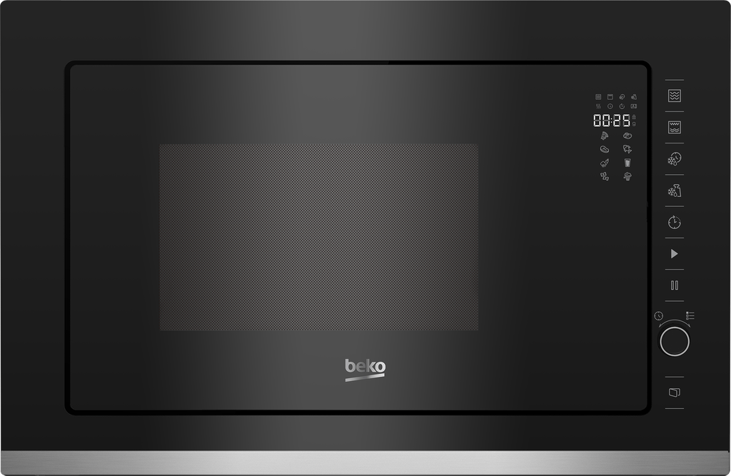 BEKO Microwave Oven Built-In 900W With Grill 25Liters Black 60CM (BMGB25333X)