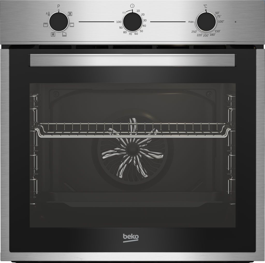 BEKO Oven Built-In Electric 6 Functions Steel 60CM (BBIE14100XC)