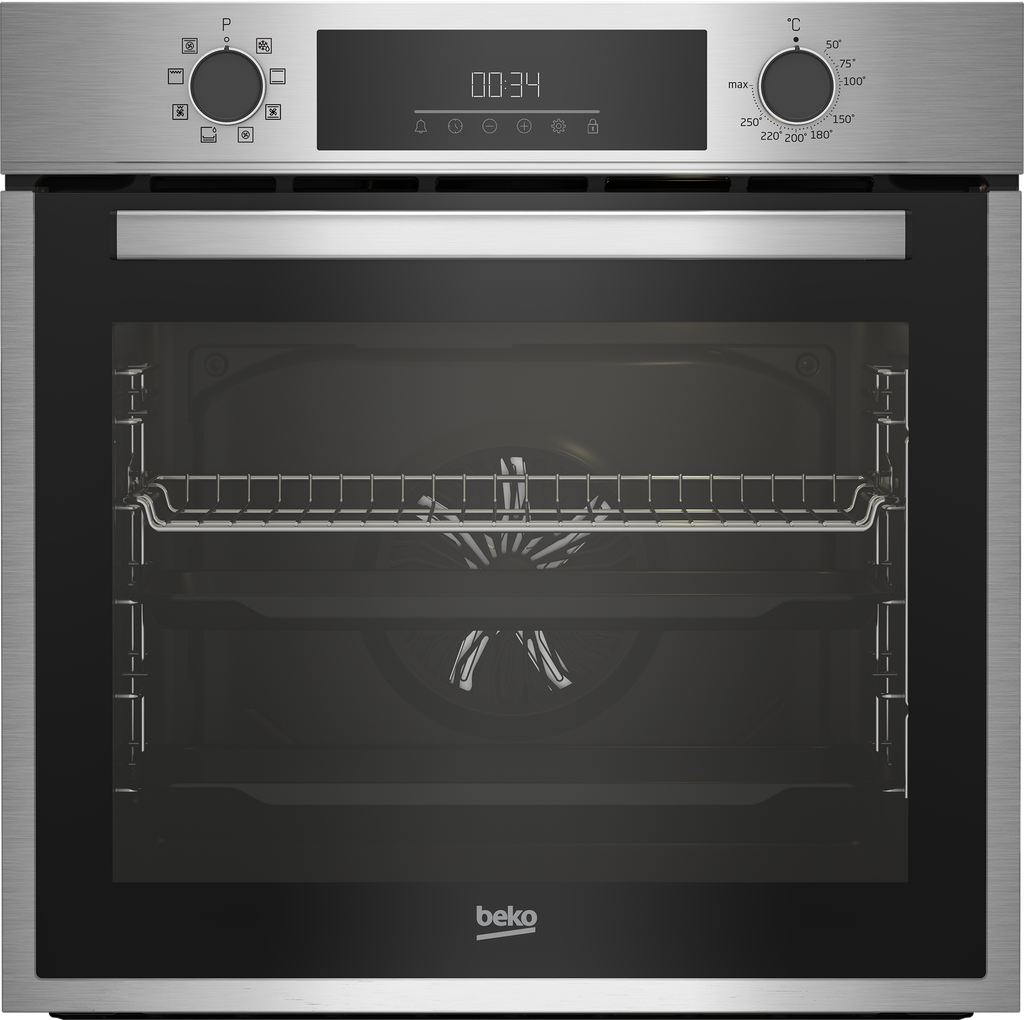 BEKO Oven Built-In Electric 8 Functions Steel 60CM (BBIM14300XD)