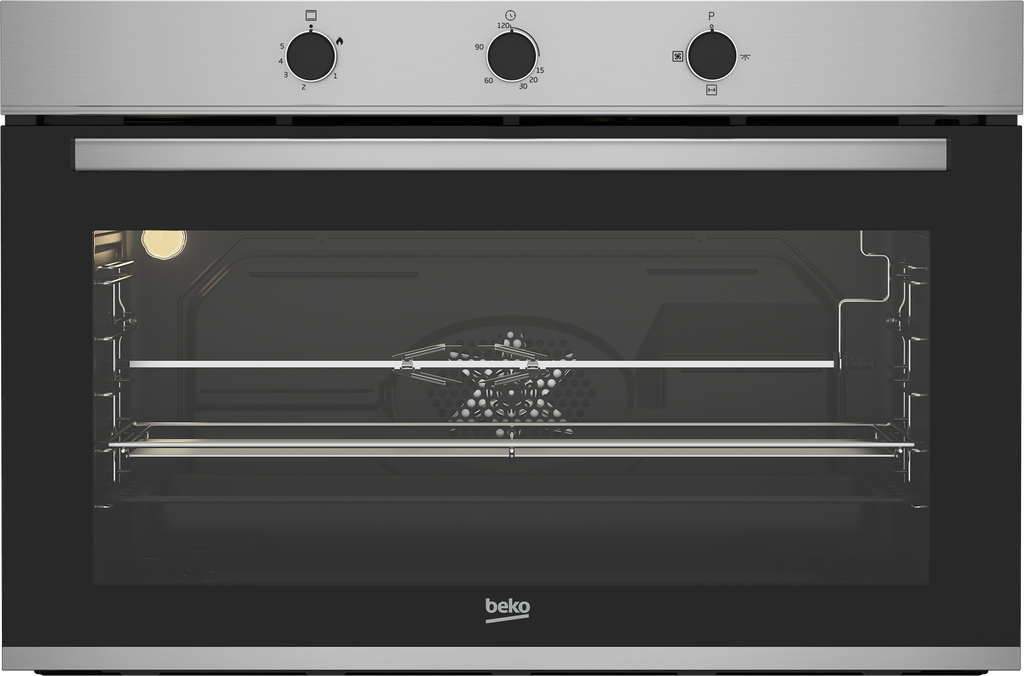 BEKO Oven Built-In Gas Grill Steel 90CM (BBWHT12101XS)