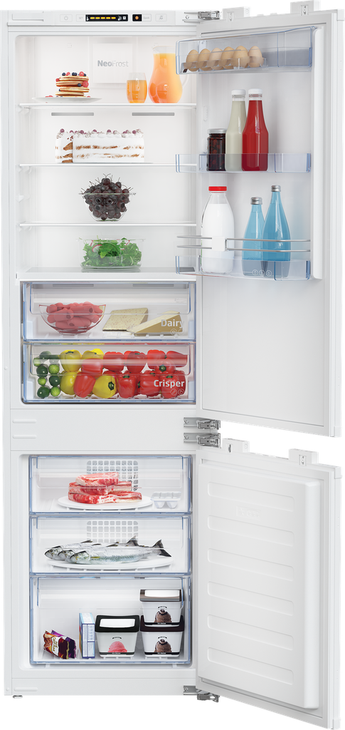 BEKO Refrigerator Built-In No Frost 300L Double Door Bottom Freezer 60CM (BCN130)