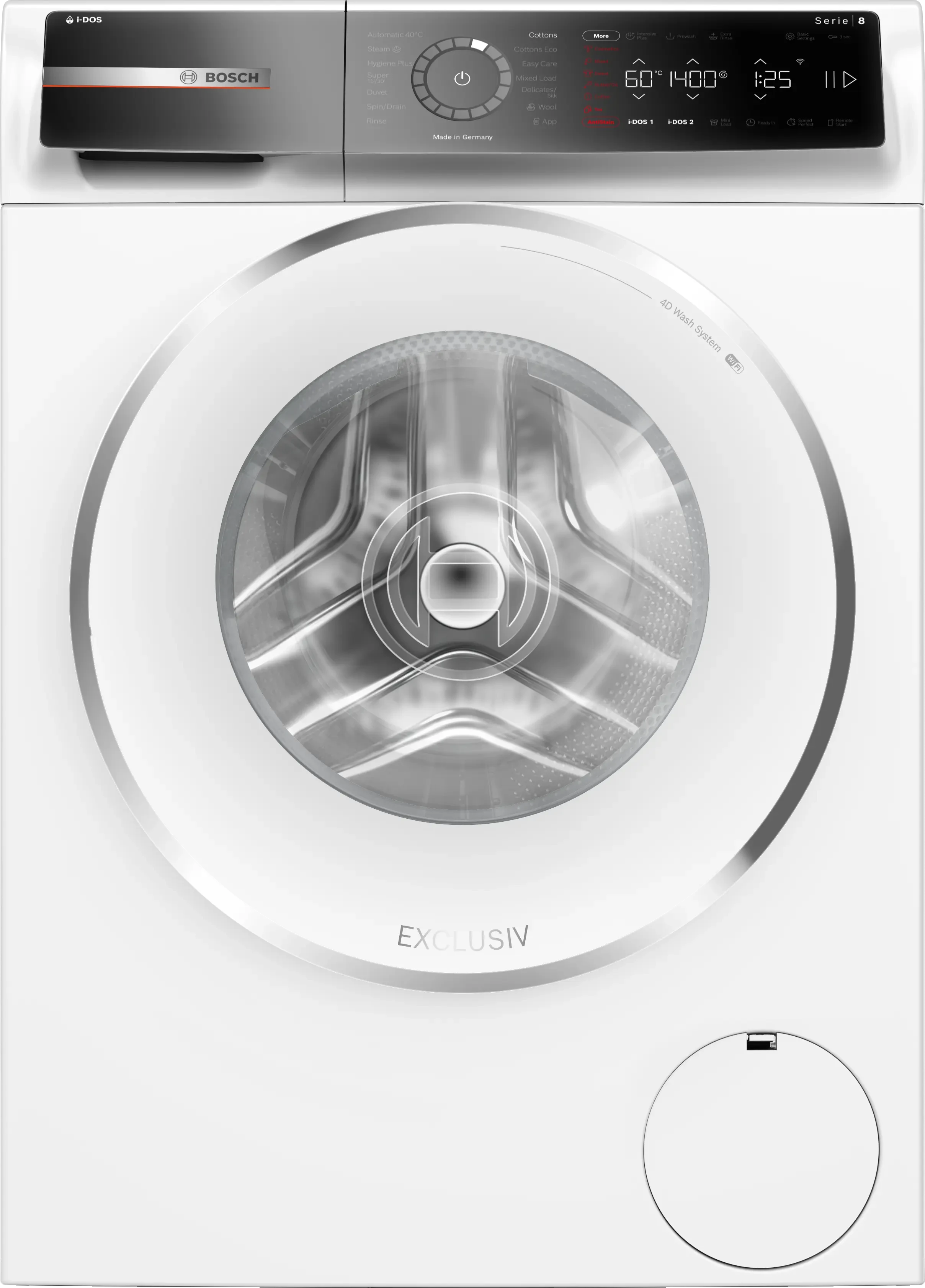BOSCH Washer Series 8 i DOS Home Connect Front Load White 9 kg (WGB244A0GC)