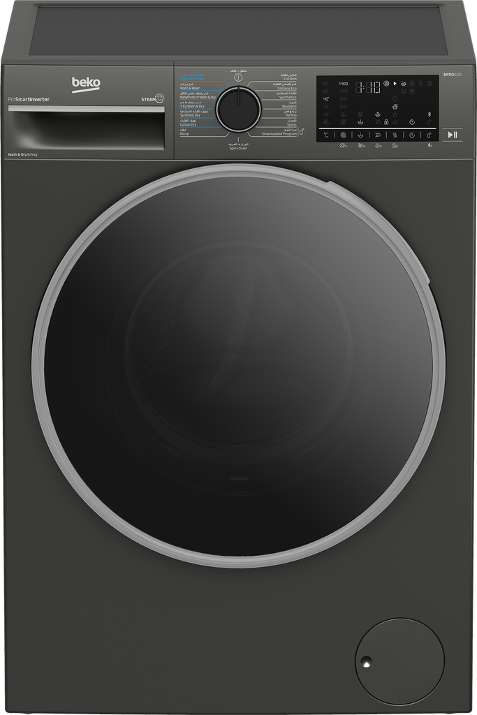 BEKO Washer Dryer Freestanding 8/5KG Black 60CM (WD8514M)