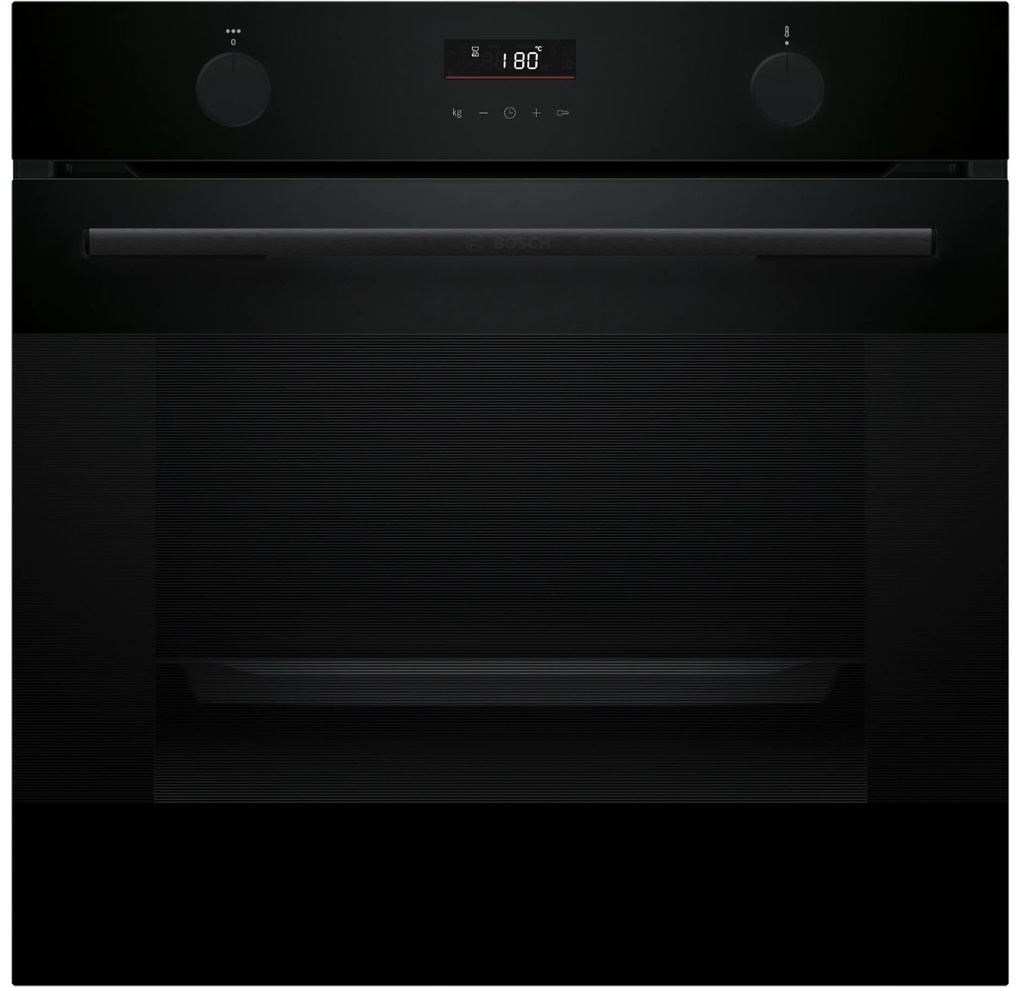 BOSCH Series 4 Built-In Oven 8 Programmes with Added Steam Function Black 60CM (HUA736EA0M)