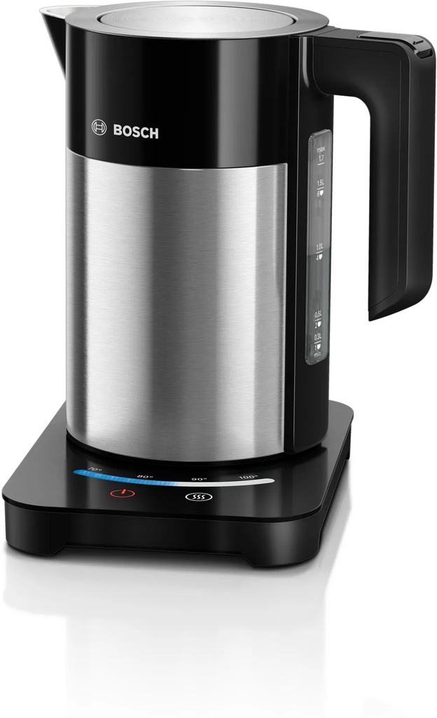 بوش غلاية سماوي مغطى سخان 3000 واط ستانلس ستيل 1.7 لتر (TWK7203GB)