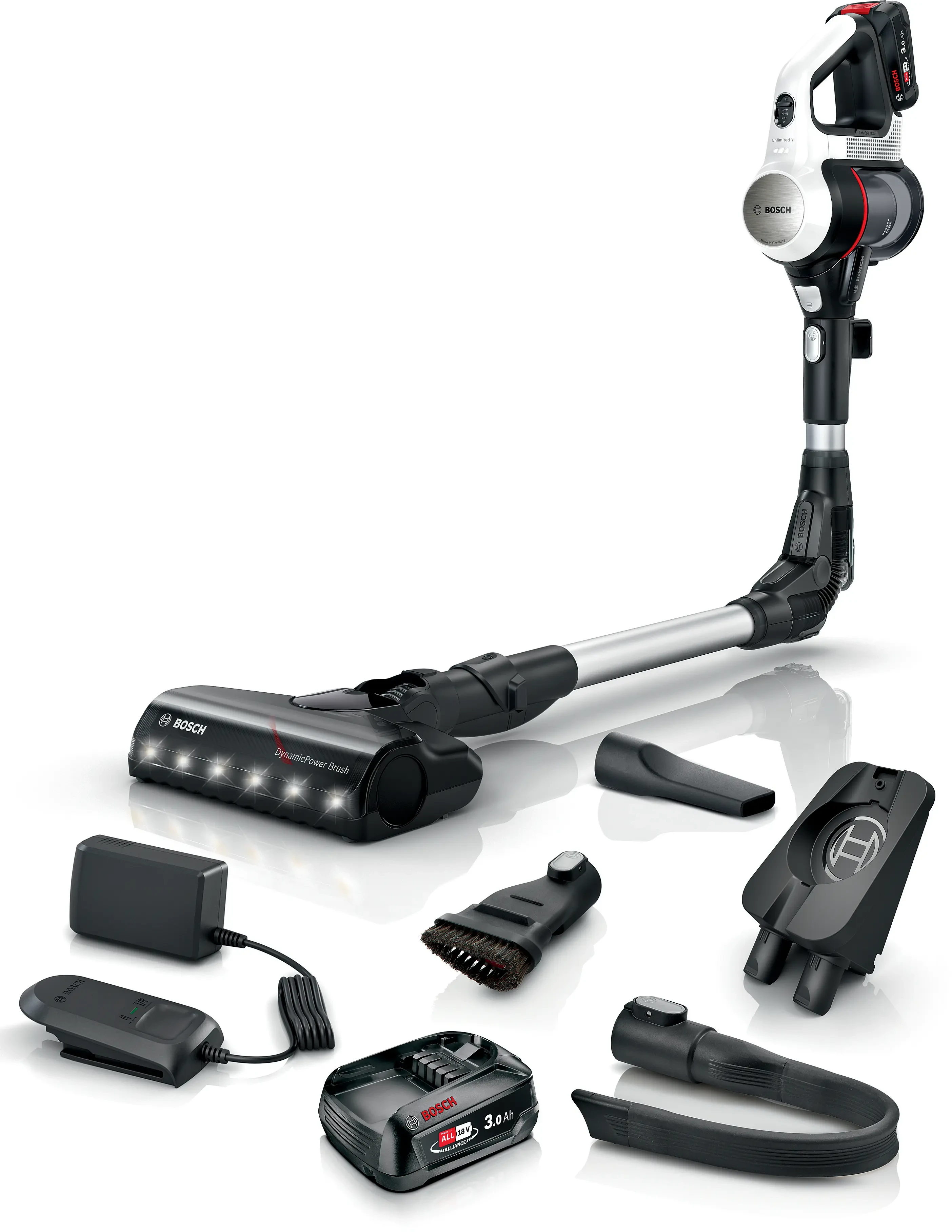 BOSCH Vacuum Cleaner Rechargeable Unlimited 7 Bagless White (BCS712GB)