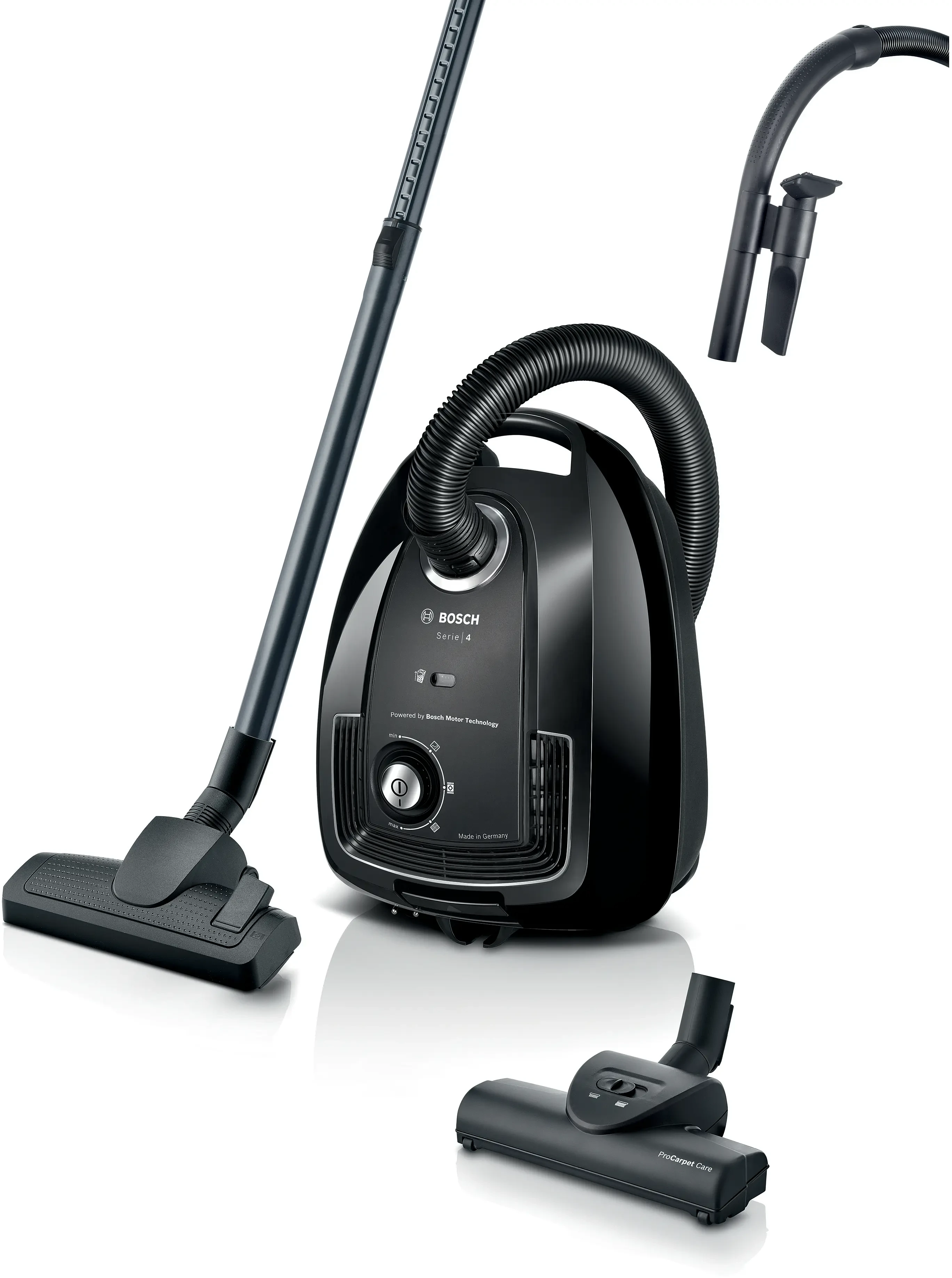 BOSCH Vacuum Cleaner Bagged Series 4 850W HEPA Filter Black (BGL38BA3GB)