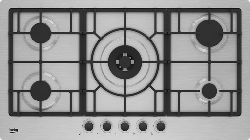 [HIMW95225SXEL] BEKO Hob Built-In 5 Gas Stainless Steel 90CM (HIMW95225SXEL)