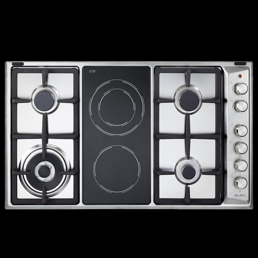 [EN95425XD] ELBA Hob Built-In 4G+2C Saftey Steel 90CM (EN95425XD)