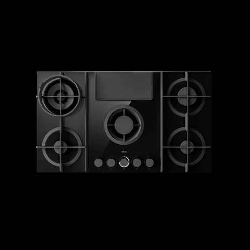 [NIKOLATESLA FLAME BL/88] ELICA Hob Gas Aspiration Ductout Version Black 88CM (NIKOLATESLA FLAME BL/88)