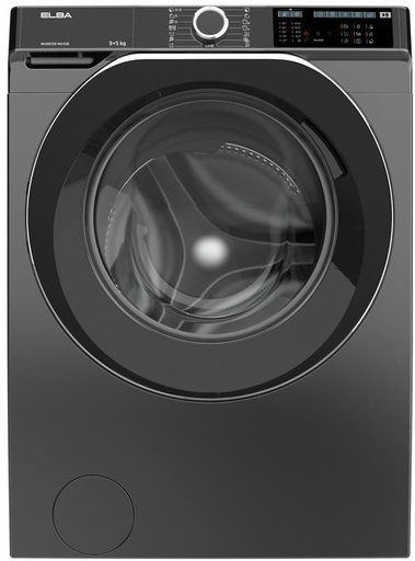 [ED495AMRCR19] ELBA Washer Dryer Freestanding Inverter 1400RPM Silver 9/5KG (ED495AMRCR19)