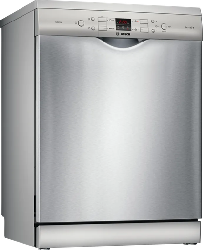 [SMS44DI01T] BOSCH Dishwasher Freestanding Series 4 13 Place Settings Half Load Hygiene Plus Silver 60CM (SMS44DI01T)