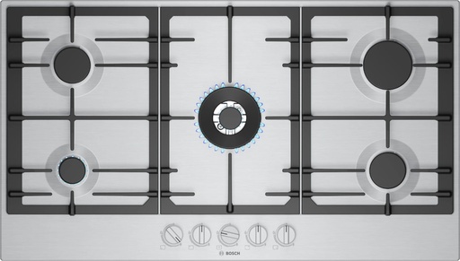 [PCQ9B5I90M] BOSCH Series 6, gas hob, 90 cm, Stainless steel (PCQ9B5I90M)