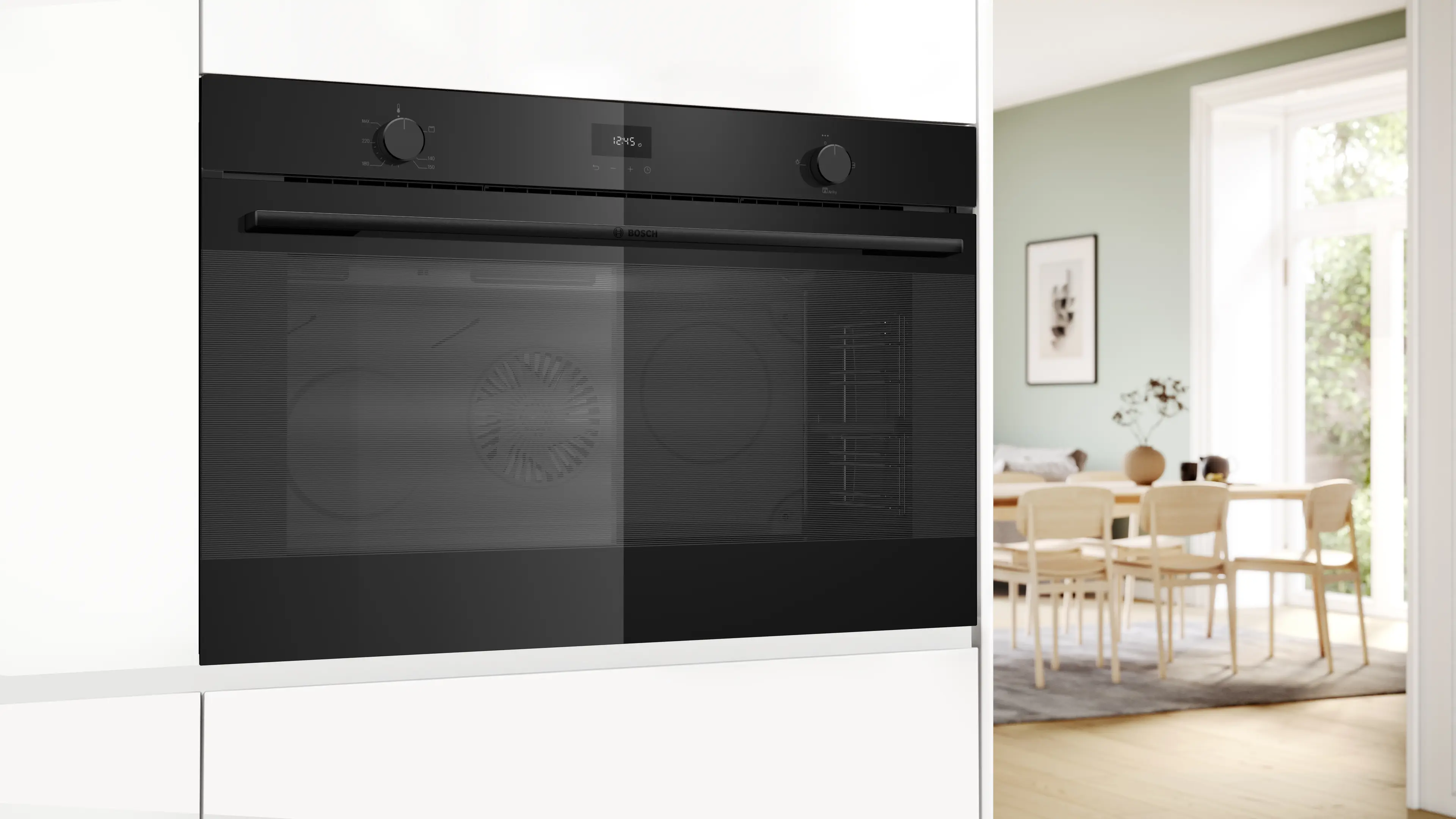 [VGG733EA0M] BOSCH Oven Series 6 Gas Built-In Black Glass 90x60CM (VGG733EA0M)